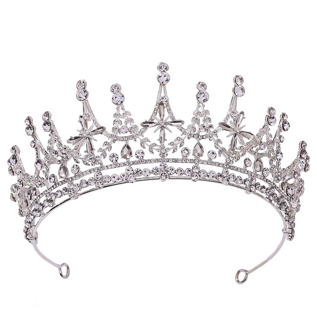 Crystal sturdy material star queen weeding crown hair jewelry Amazon.com: YOUlDIANZI Queen Crown Rhinestone Wedding Crowns  main image 4