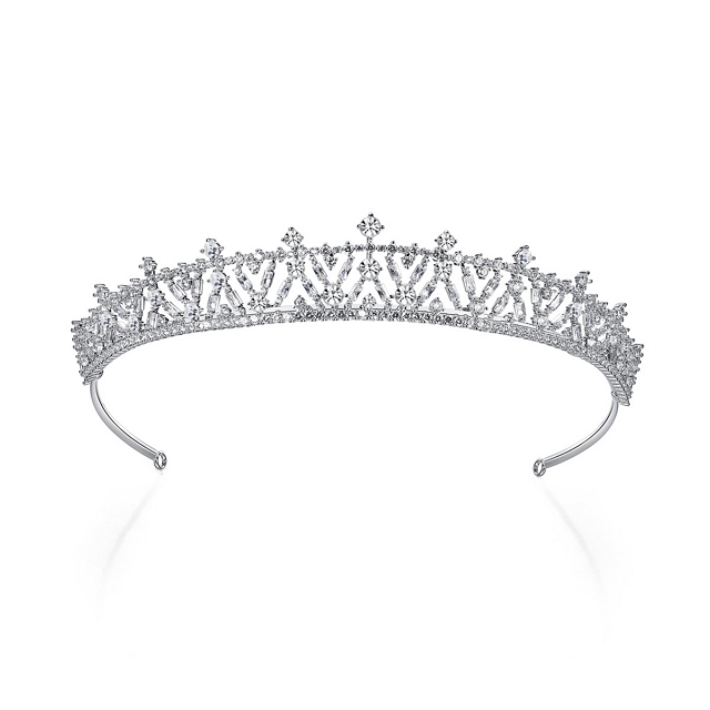 AAA CZ bridal Tiara / Crown Sd3c28d2285bd4e1d9ff15cf0e15c6  main image 4